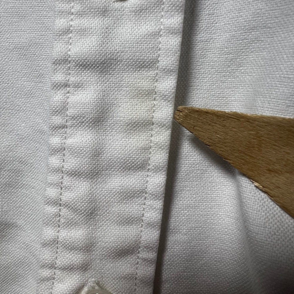 Vintage Ralph Lauren Sport White Oxford Shirt Crest Embroidery 14 Long Sleeve - Picture 9 of 12